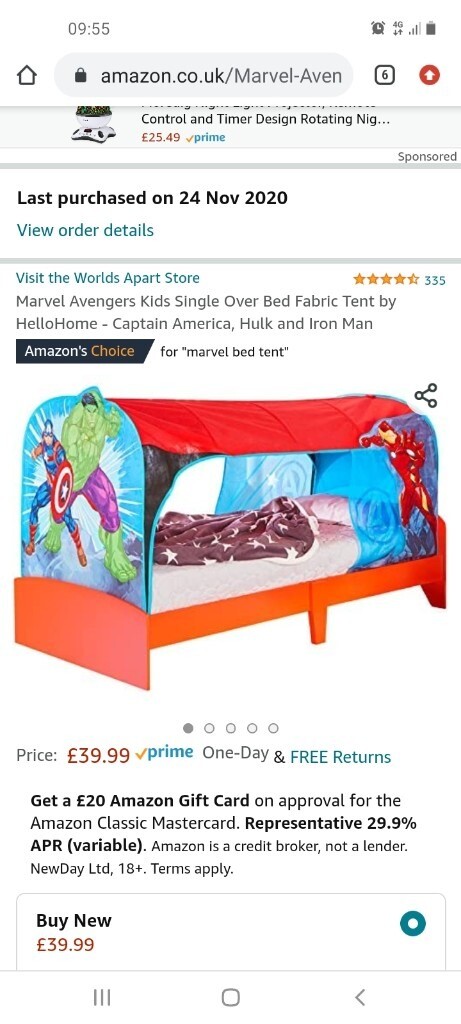 marvel over bed tent